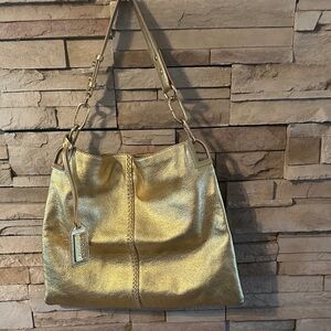 Badgley Mischka Gold Shoulder Bag